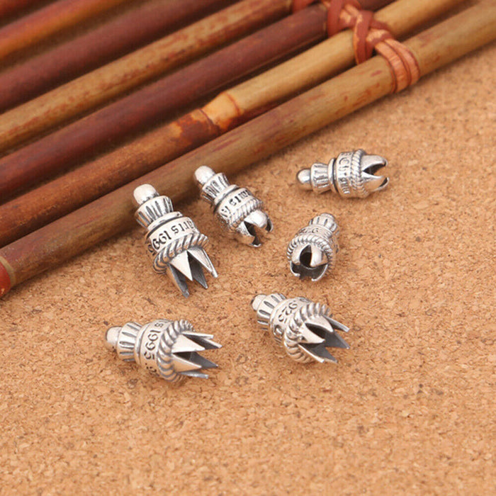 925 Sterling Silver Clasp For Leather Cord DIY Bracelet Necklace Jewelry Making