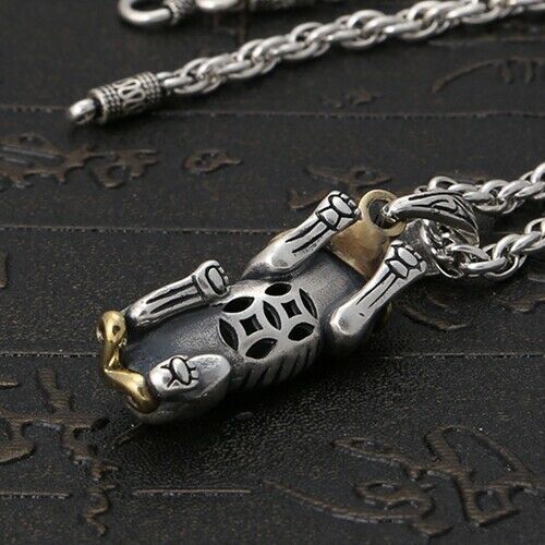 Real 925 Sterling Silver Pendant Brave troops (Pi Xiu）