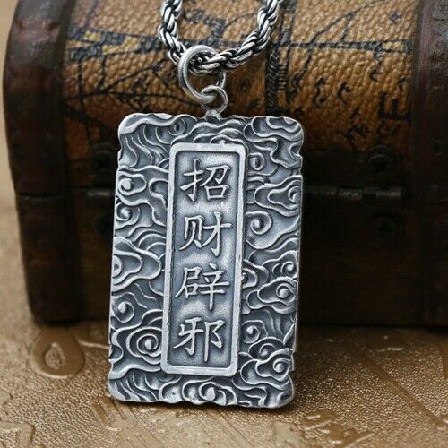 Real 925 Sterling Silver Pendant Buddha Jewelry