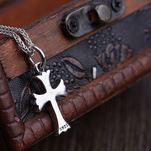Real 925 Sterling Silver Pendant Cross