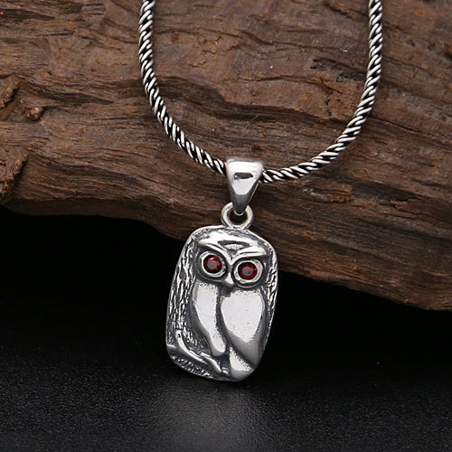 925 Sterling Silver Pendant Owl Jewelry