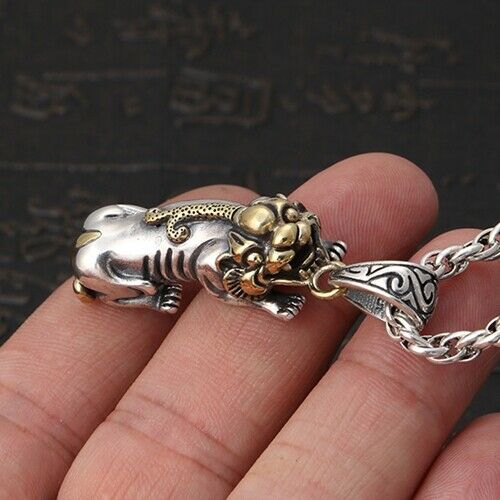 Real 925 Sterling Silver Pendant Brave troops (Pi Xiu）