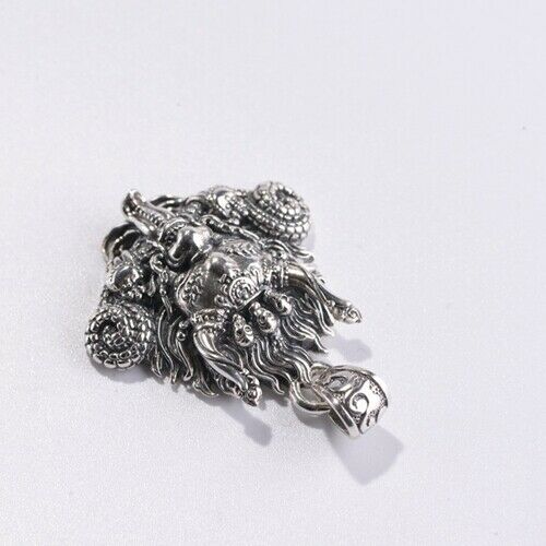Real 925 Sterling Silver Pendant Dragon's Head