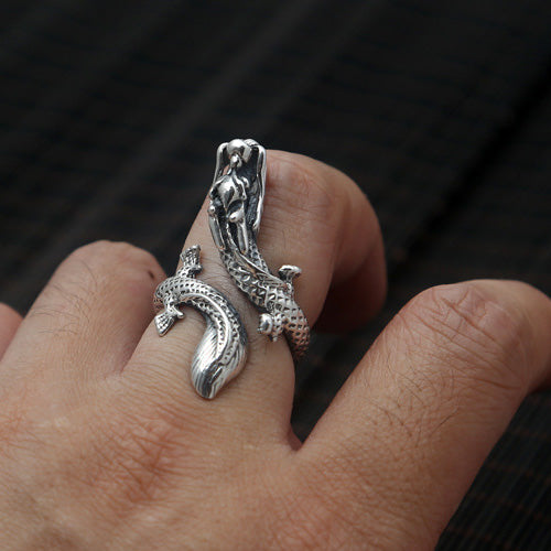 Real Solid 925 Sterling Silver Ring Animals Dragon Punk Jewelry Size 8 9 10 11