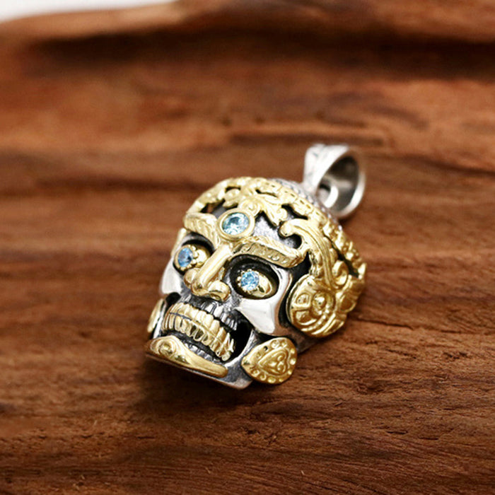 Real Solid 925 Sterling Silver Pendants Sugar Skull Hip Hop Hippie Gothic Goth