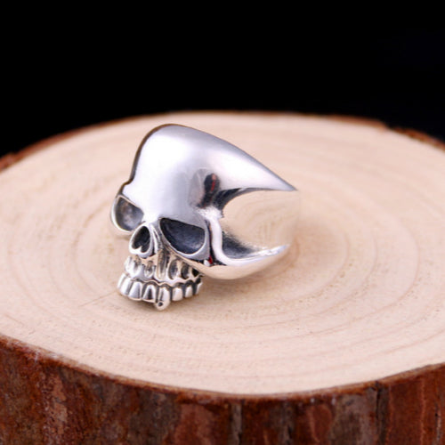 Real Solid 925 Sterling Silver Ring Skeletons Skulls Punk Jewelry Size 8 9 10