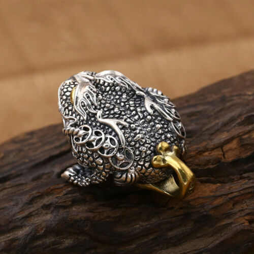 Real Solid 925 Sterling Silver Pendants Animal Toad Frog