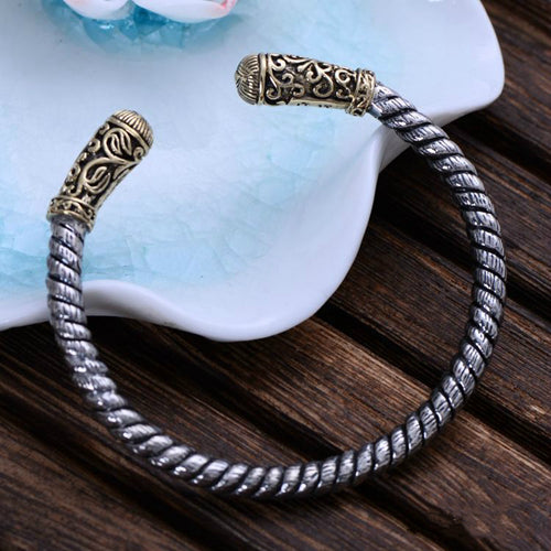 Real Solid 925 Sterling Silver Cuff Bracelet Bangle Thick Braided God's Eye Punk Jewelry