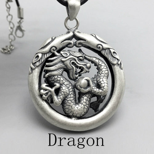 Real 925 Sterling Silver Pendant Kylin Dragon
