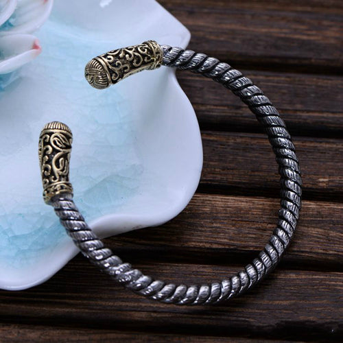 Real Solid 925 Sterling Silver Cuff Bracelet Bangle Thick Braided God's Eye Punk Jewelry