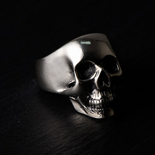 Real Solid 925 Sterling Silver Ring Skeletons Skulls Gothic Punk Jewelry Size 8 9 10 11