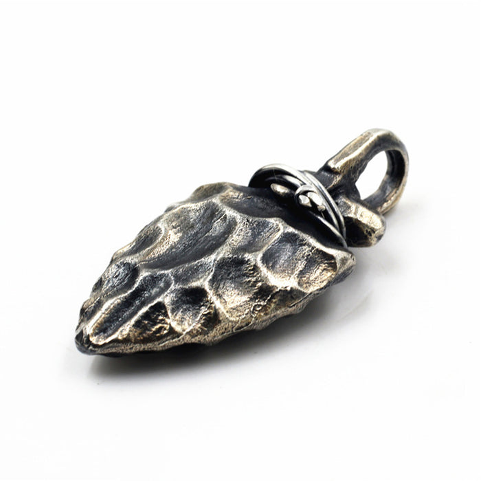 Men's Women's Real Solid 925 Sterling Silver Pendants Spearhead Rock Jewelry