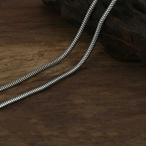Real Solid 925 Sterling Silver Necklace Jakotsu Snake Bones Chain 18" - 26"