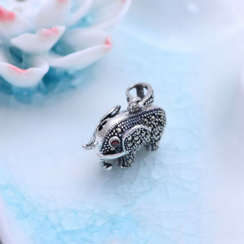 925 Sterling Silver Pendants Elephant Hollow out Jewelry
