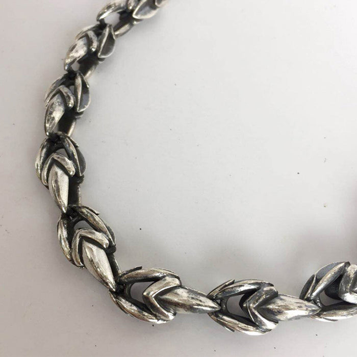 Men's Real Solid 925 Sterling Silver Bracelets Skulls Arrow Punk Jewelry 8.7"