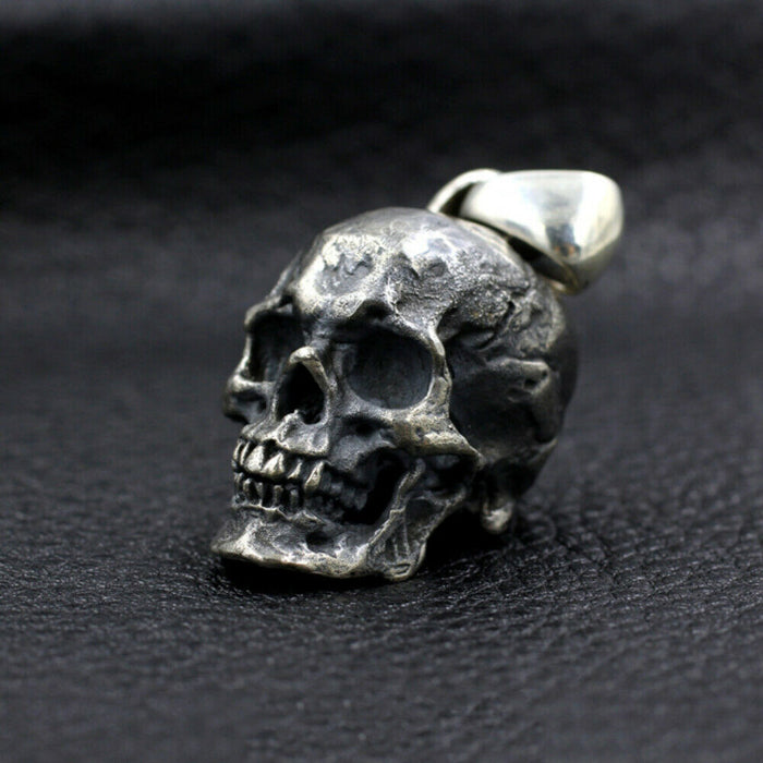 Men's Women's Real Solid 925 Sterling Silver Pendants Jewelry Skull Fashion