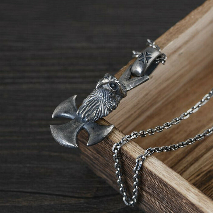 Men’s Real Solid 925 Sterling Silver Pendants Cross Eagle Animal Fashion
