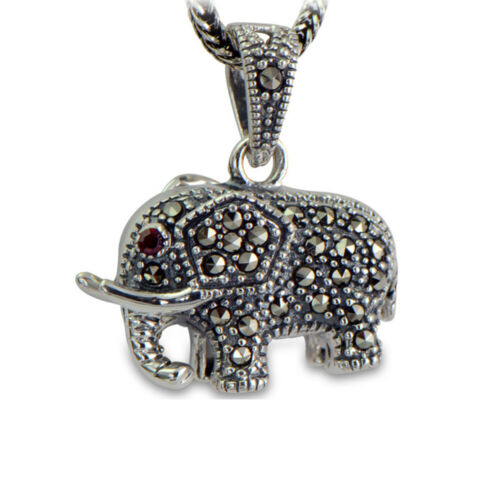 925 Sterling Silver Pendants Elephant Hollow out Jewelry