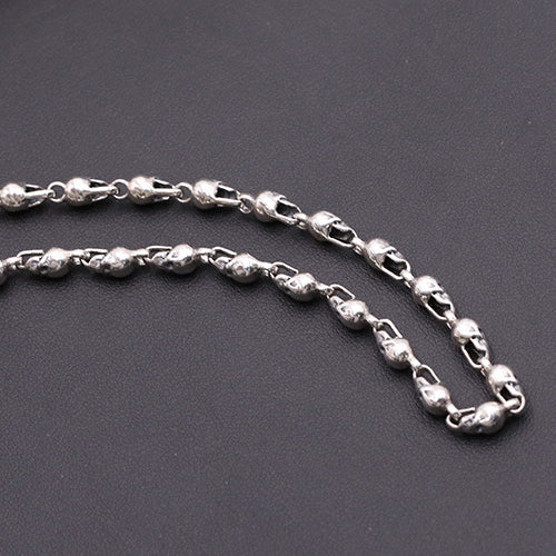 Real Solid 925 Sterling Silver Necklace Chain Skull Men's 18"-32“