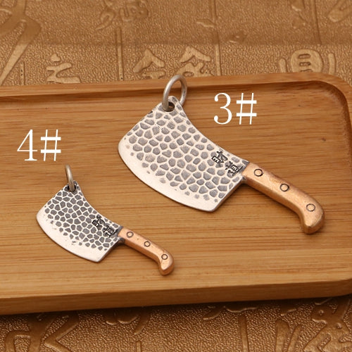 Real 925 Sterling Silver Pendant Knife Gadgets Tool Jewelry