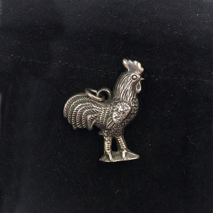 Men's Women's Real Solid 925 Sterling Silver Pendants Animal Cock Jewelry