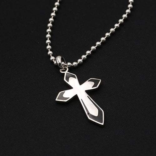 Solid 925 Sterling Silver Pendant Gothic Cross Goth Jewelry