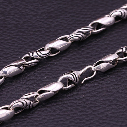 Huge Heavy Real 925 Sterling  Silver S Twist Chain Men's Necklace 20"-26"