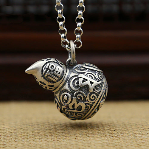 990 Sterling Silver Pendant Blessing Cucurbit Jewelry
