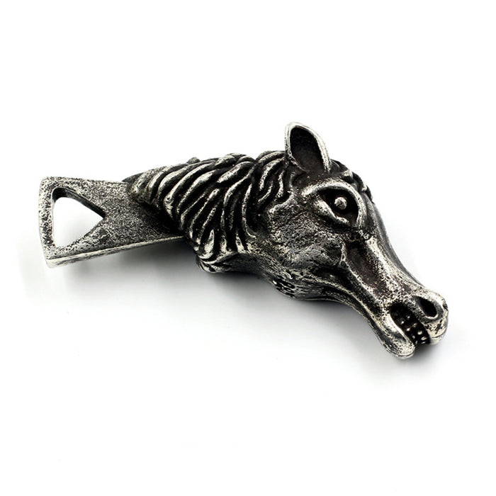 Men's Heavy Real Solid 925 Sterling Silver Pendants Animal Horse Head Jewelry