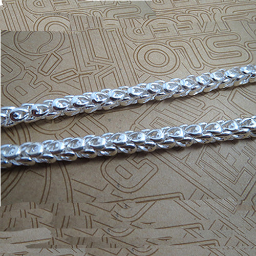 8mm Genuine Solid 925 Sterling Silver Dragon Chain Men's Necklace 20"-24"