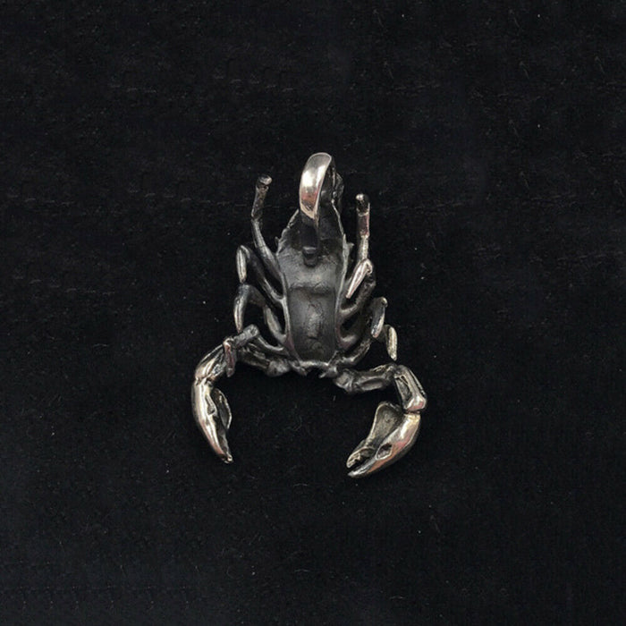 Men's Women's Real Solid 925 Sterling Silver Pendants Scorpion Animal Scorpio