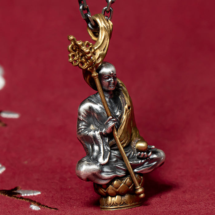 Real Solid 999 Fine Silver Pendants Religious Buddha Fashion Protection Jewelry