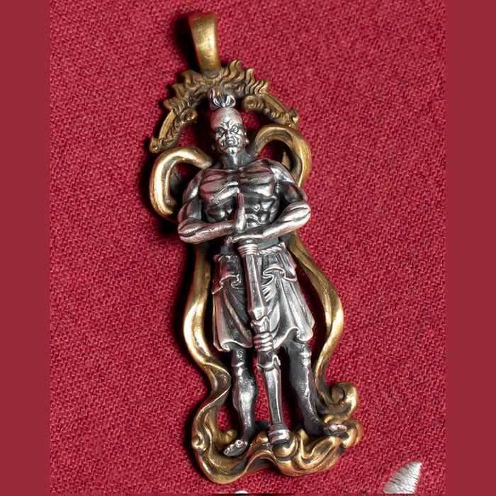 Real Solid 999 Fine Silver Pendants Religious Buddha Fashion Protection Jewelry
