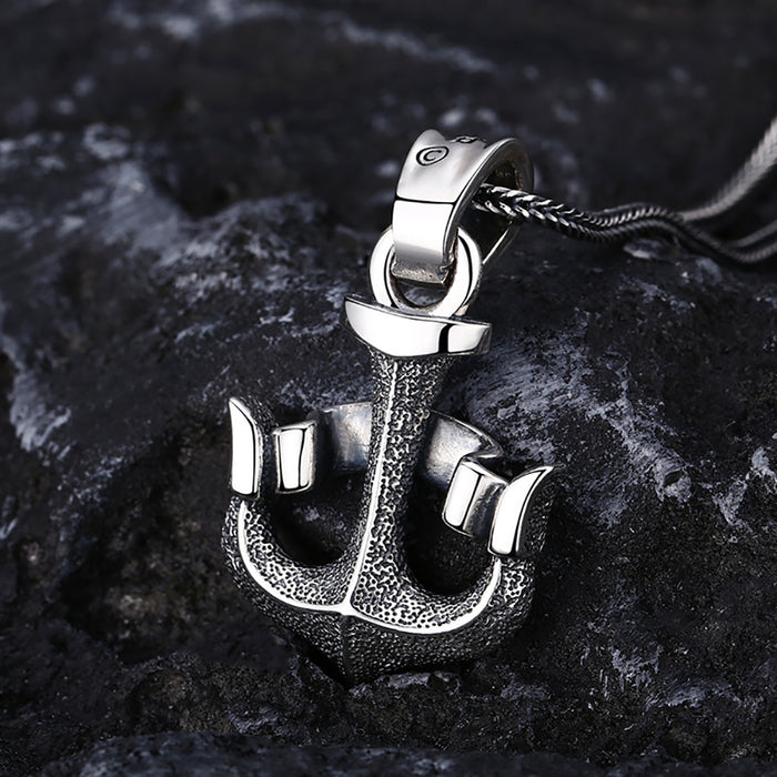 Real Solid 925 Sterling Silver Pendants Anchor Arrow Gothic Punk Jewelry