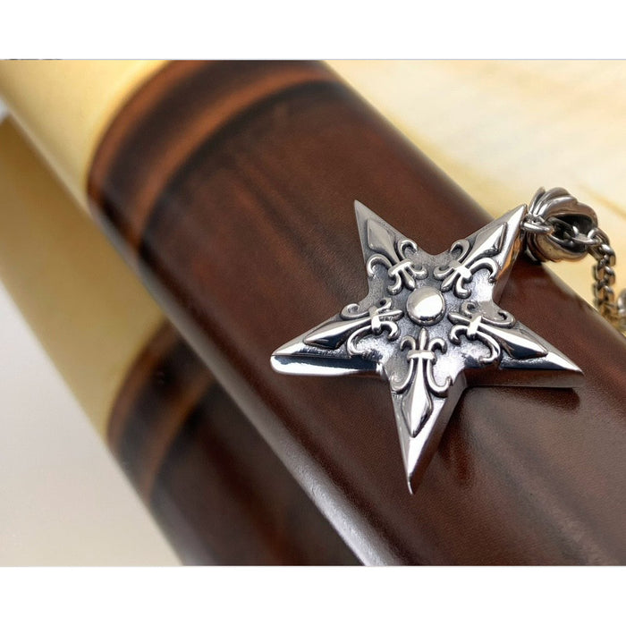 Real Solid 925 Sterling Silver Pendants Anchor Star Pentagram Punk Jewelry