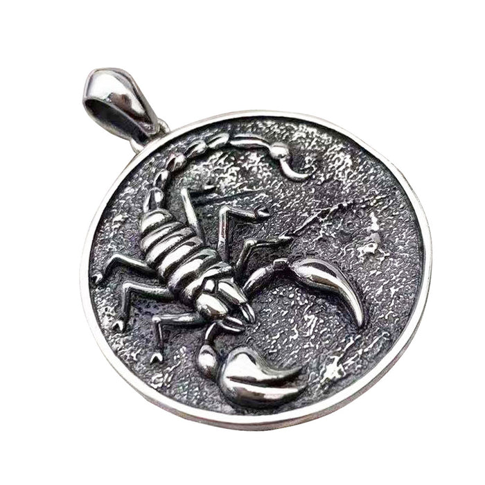 Men's Real Solid 925 Sterling Silver Pendants Animal Scorpion Fashion Jewelry