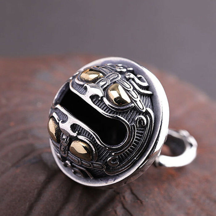 Real Solid 925 Sterling Silver Pendants Animals Beast Bell Ball Jewelry