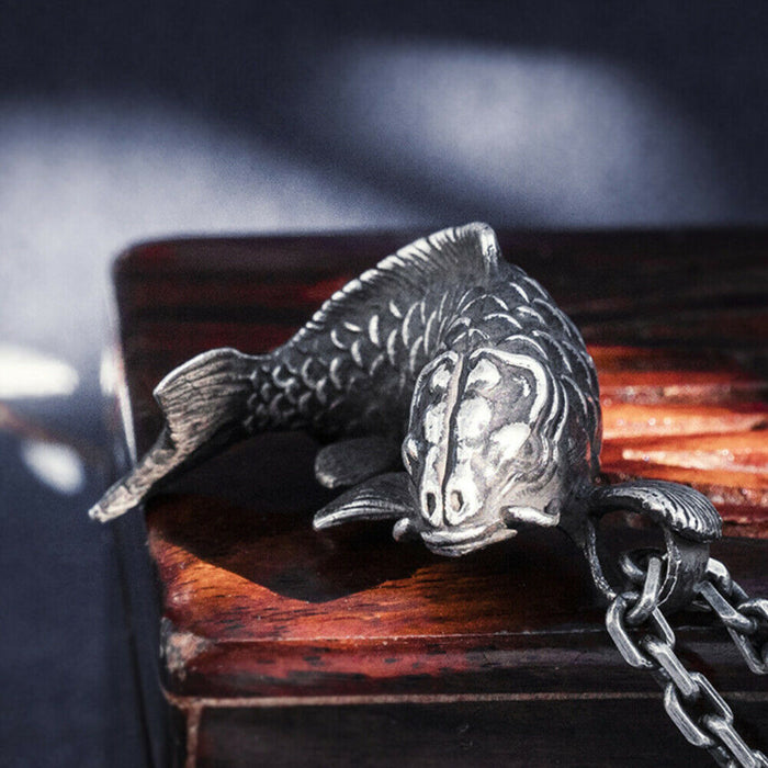 Real Solid 999 Sterling Silver Pendants Fish Animal Fashion Jewelry