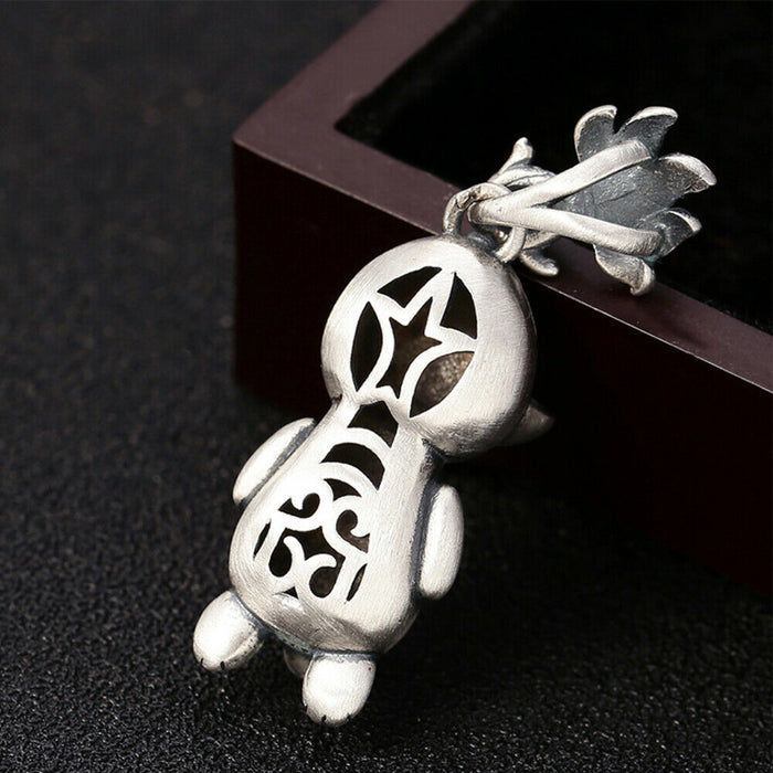 Real Solid 925 Sterling Silver Pendants Cat Fish Animal Fashion Jewelry