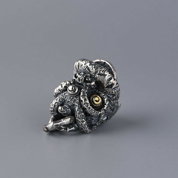 Real Solid 925 Sterling Silver Pendants PiXiu Mythical Animal Wealth Amulet Men Fashion Jewelry