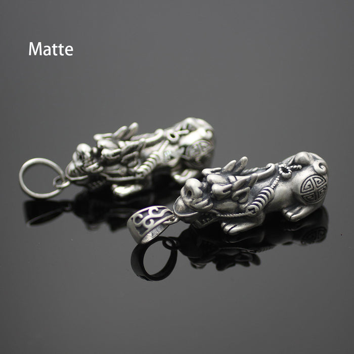 Real Solid 925 Sterling Silver Pendants Auspicious Animals Fashion Lucky Jewelry