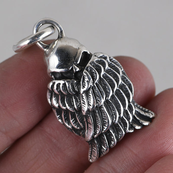 Real Solid 925 Sterling Silver Pendants Animals Owl Wings Skeletons Punk Jewelry