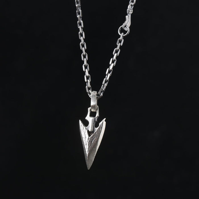 Real Solid 925 Sterling Silver Pendants Arrow Arrowhead Gothic Punk Jewelry