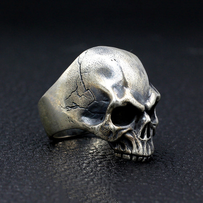 Men's Huge Punk Real Solid 925 Sterling Silver Ring Skulls Gothic Jewelry Size 7 8 9 10 11
