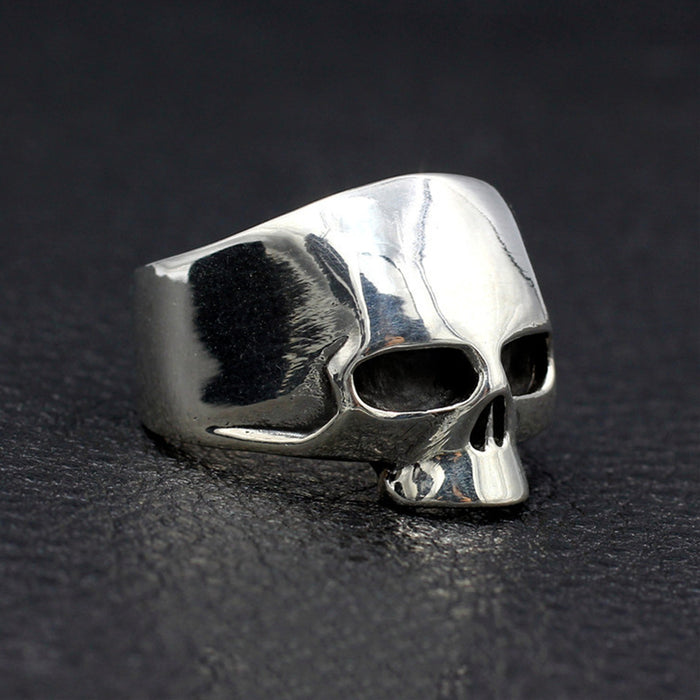 Men's Retro Real Solid 925 Sterling Silver Ring Skulls Polished Gothic Punk Jewelry Size 8 9 10 11