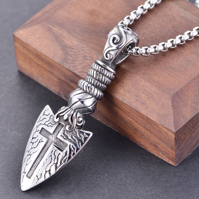 Beautiful Arrow Necklace Pendant Goth Fashion HipHop Jewelry