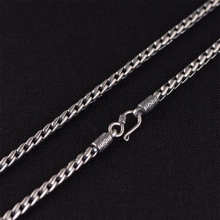 Real Solid 925 Sterling Silver Necklaces Snakelike Miami Chain  20"-24"