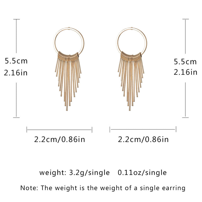 10 Pairs Lot ElegantTassel Earrings Gold Plated Wholesale Women Fashion Jewelry