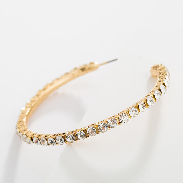 10 Pairs Lot Charm Diamond Earrings Gold Plated  Fashion
