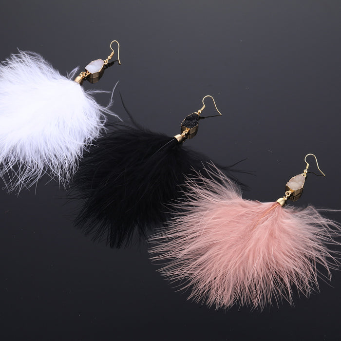 10 Pairs Lot Feather Earrings Gold Plated Wholesale Women Fashion Jewelry
